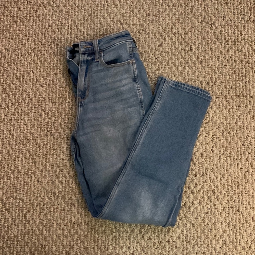 Straight leg mom jeans